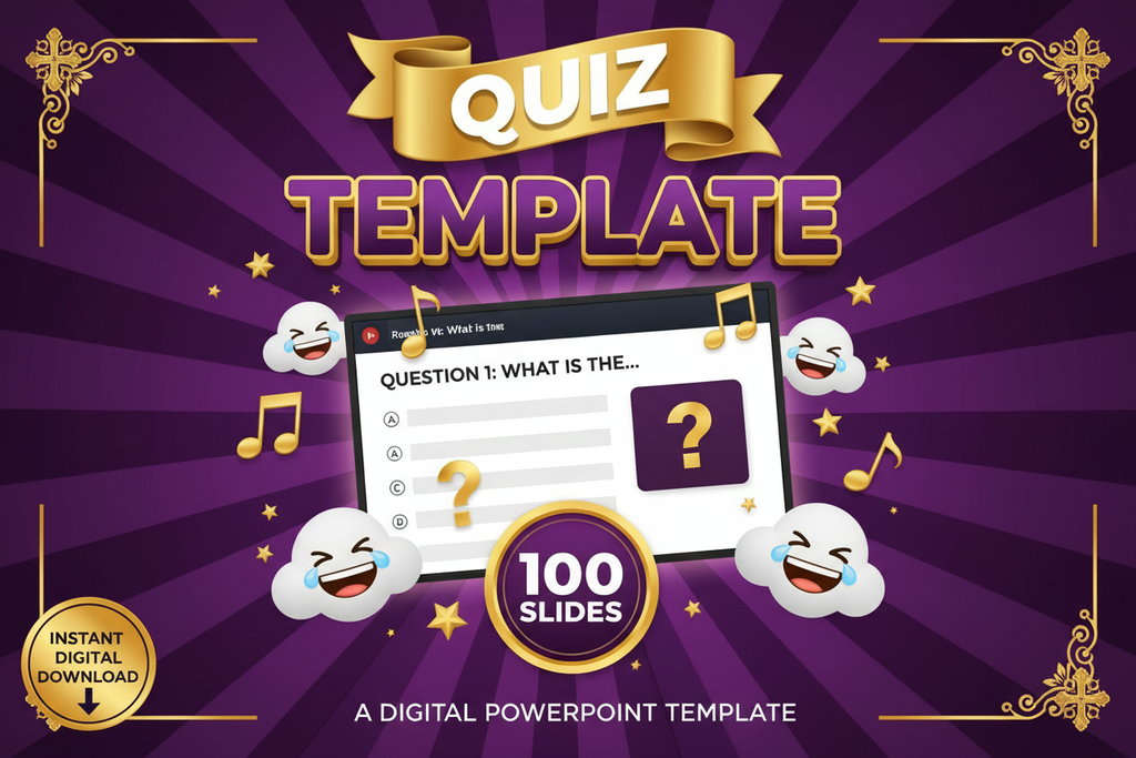 100-Slide Quiz Template